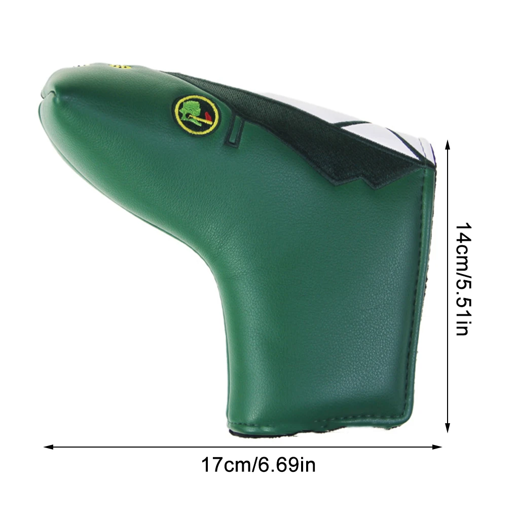 Golf Putter Cover Green Jacket Embroidery Not Easy to Damage Thickened Plush Head Covers Wear-resistant Protective Sheath