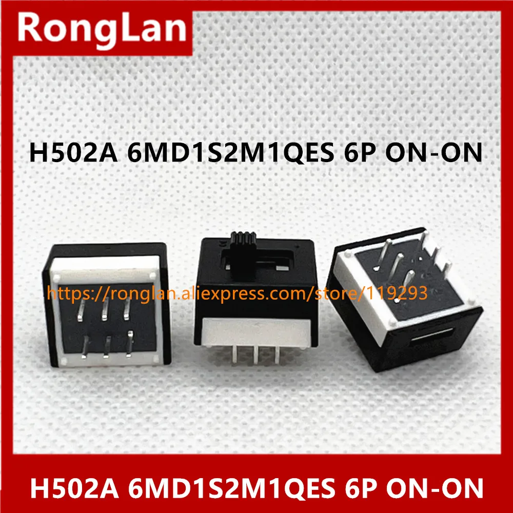 [SA] H502A pin dual six foot two tranches Taiwan Deli Wei 2.54 toggle switch slide switch 6MD1--50pcs/lot