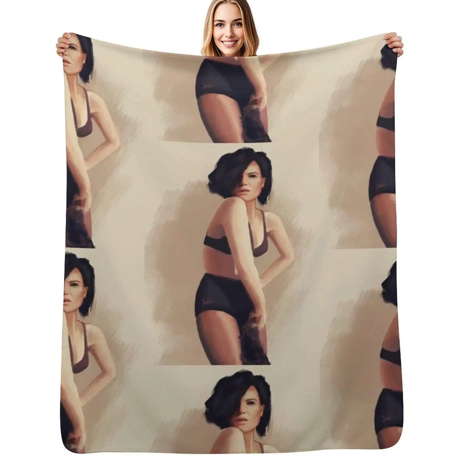 Lana Parrilla Throw Blanket Thin Comforter cosplay anime Plaid decorative Thins Blankets