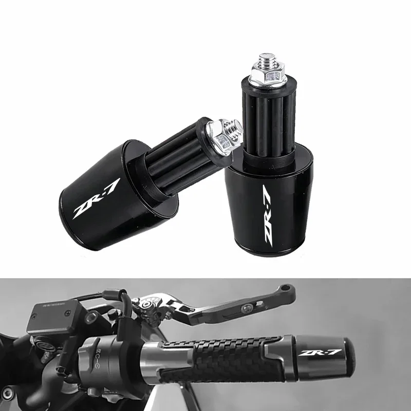 Motorcycle Grip Plug Cnc Handle Bar Handlebar Grips Cap End Handle Plugs Cap Accessories For Kawasaki ZR7 ZR-7 1999-2001 7-Color