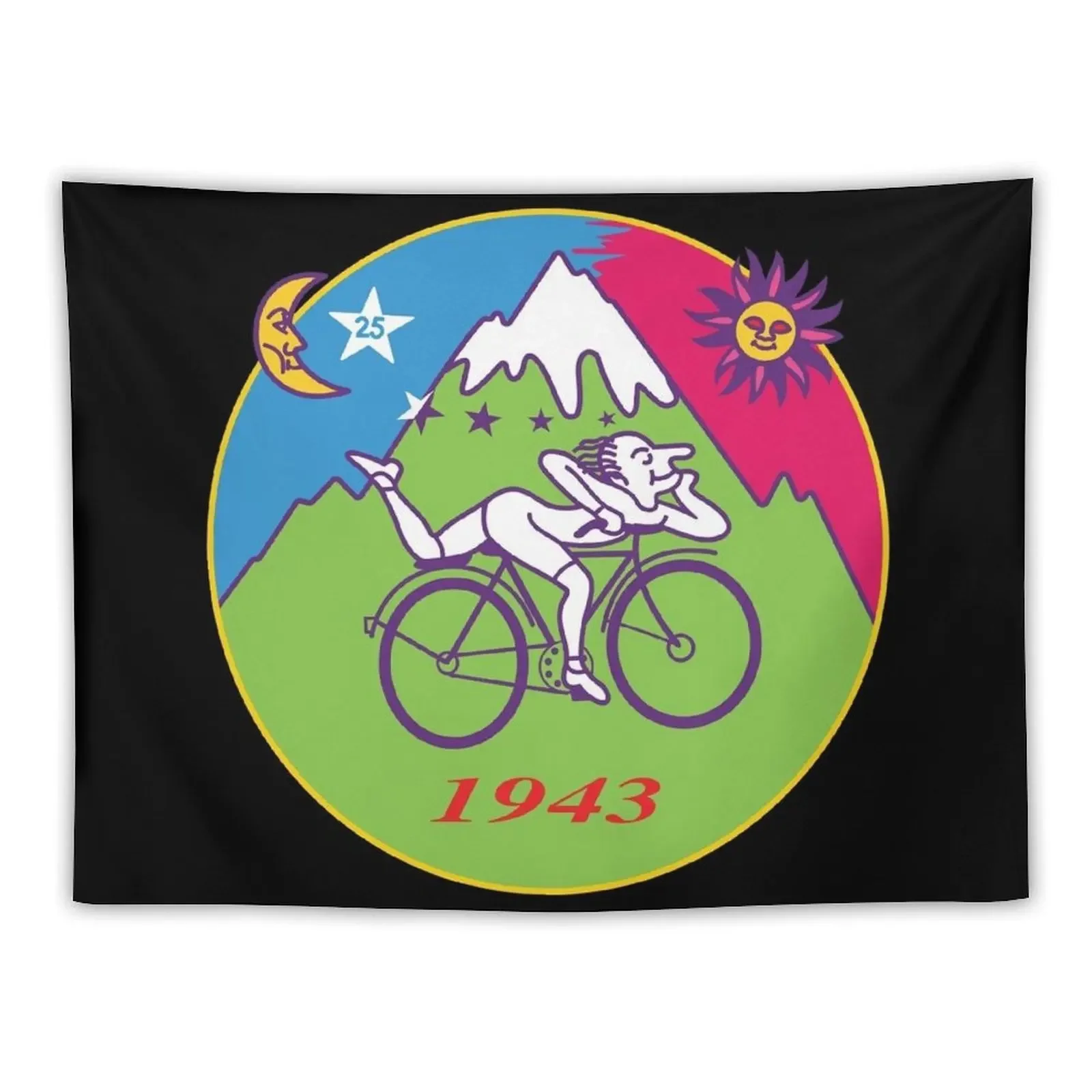 Albert Hofmann Bicycle Day LSD 1943 Tapestry Room Decor Korean Style Home Decor Aesthetic Room Decoration Korean Style Tapestry