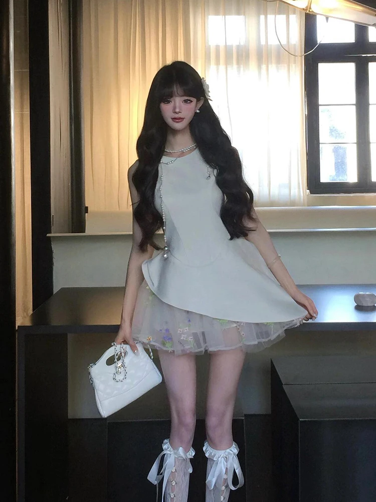 

Syj ujia Sexy Me Splice Dr Women's Slimming ort Skirt High Waist Korean Sle Commute Wind Summer Casual Dr