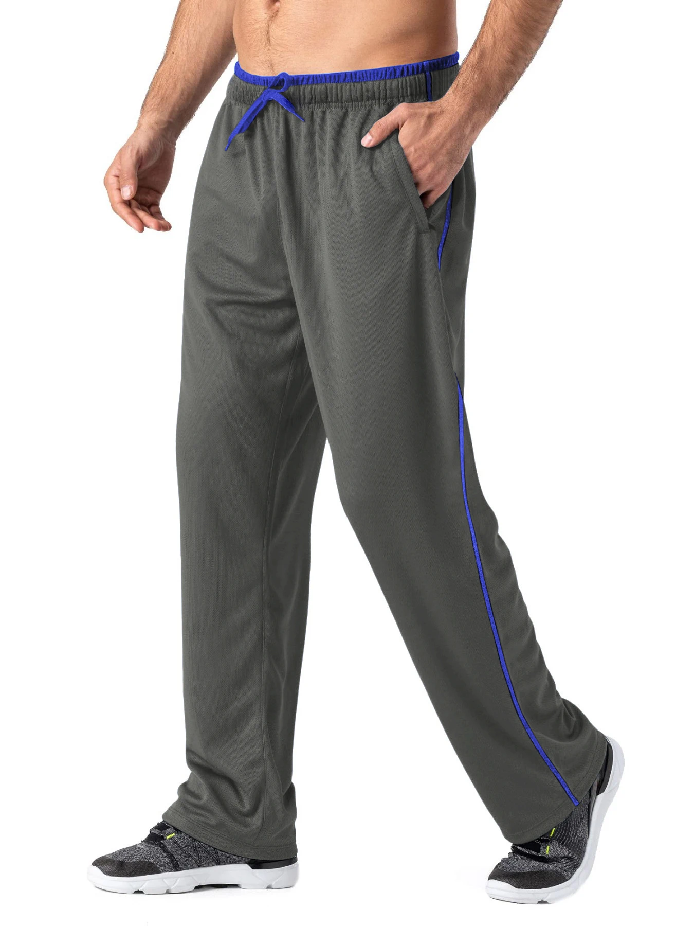 Dark gray and blue