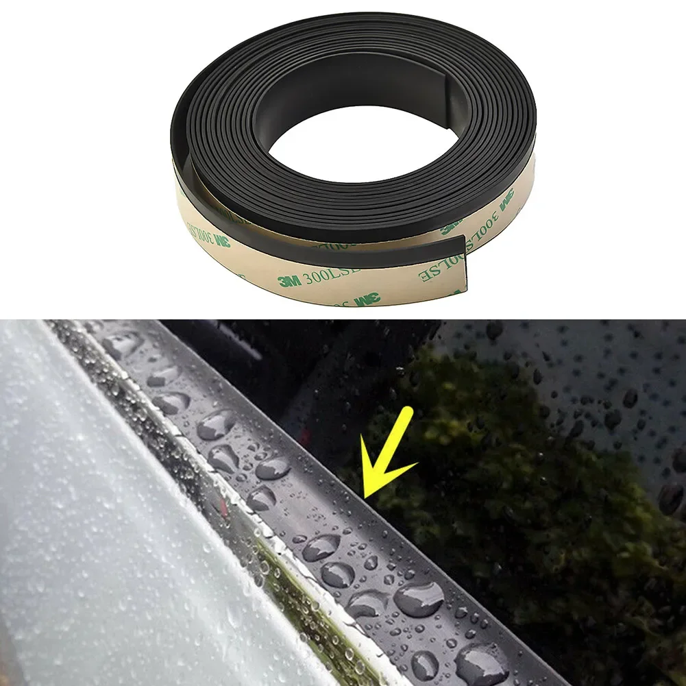 1Pcs 4M Car Door Seal Strip Window Sealing Strip Soundproof Front And Rear Windshield Roof Water-proof Rubber Strip Rainproof