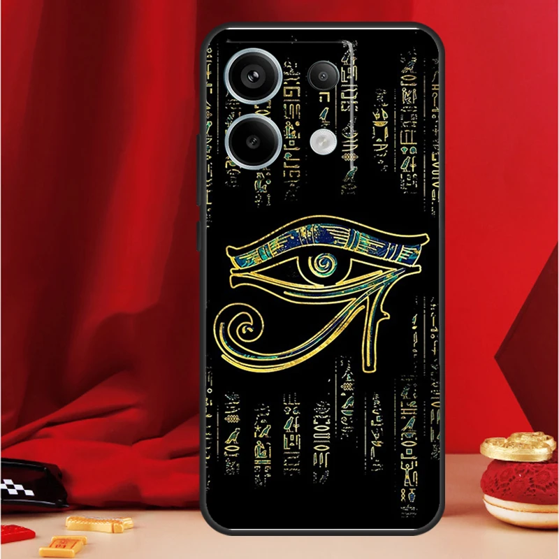 Sacred Eye of Horus Egypt Fresco Funda For Xiaomi Redmi 13C 12 9C 10C 12C Redmi Note 13 9 10 11 12 Pro 9S 10S 11S 12S Case