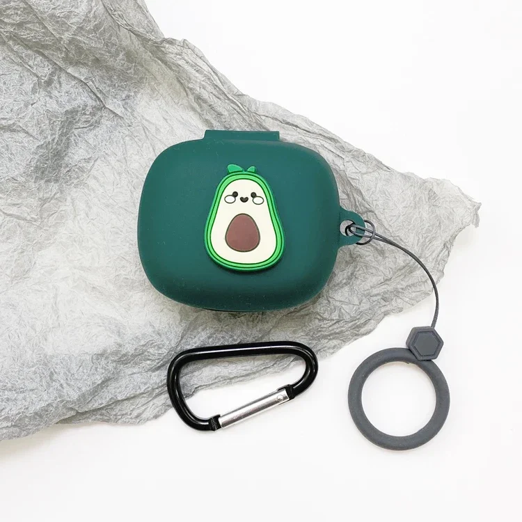 Funda de silicona para auriculares SHOKZ OPENFIT, funda divertida para accesorios de auriculares, funda Shokz Openfit con correa para el dedo