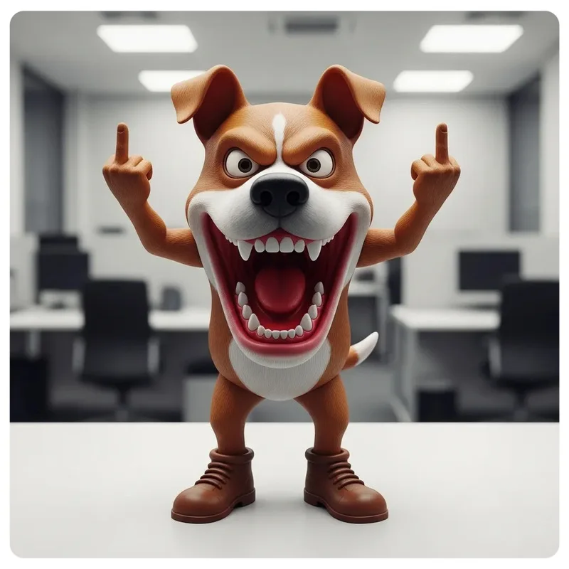 国境を越えた新しい怒りの動物たちギャング像 オフィスデスクトップ装飾玩具フィギュアコレクタブルアイテム 手作りクラフトギフト