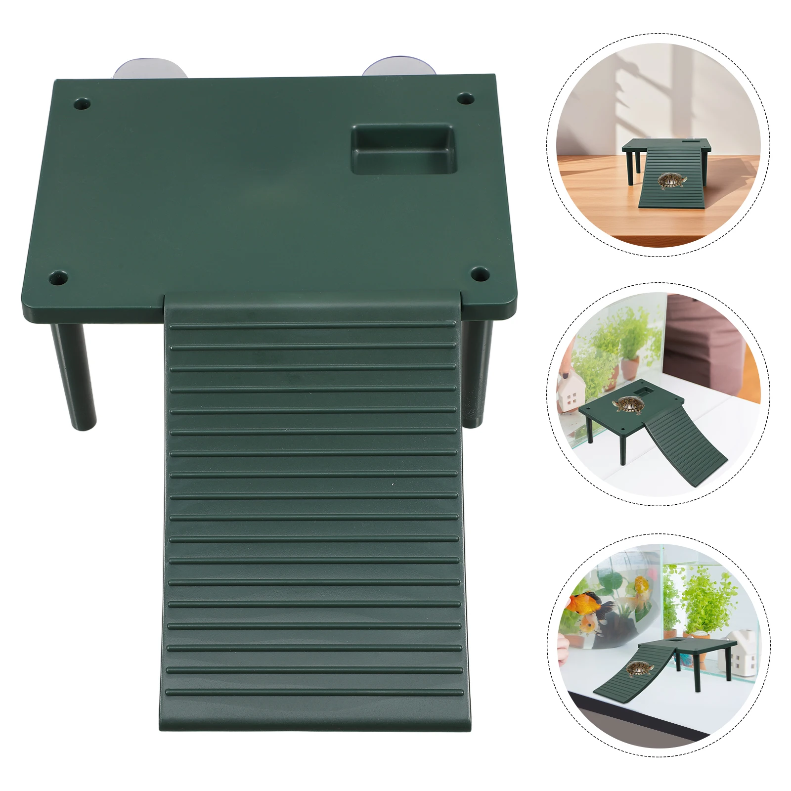 

Turtle Basking Platform Floating Dock For Aquatic Turtles Reptile Ramp Climbing Stair Spacious Sun Bed Island Habitat Accessory