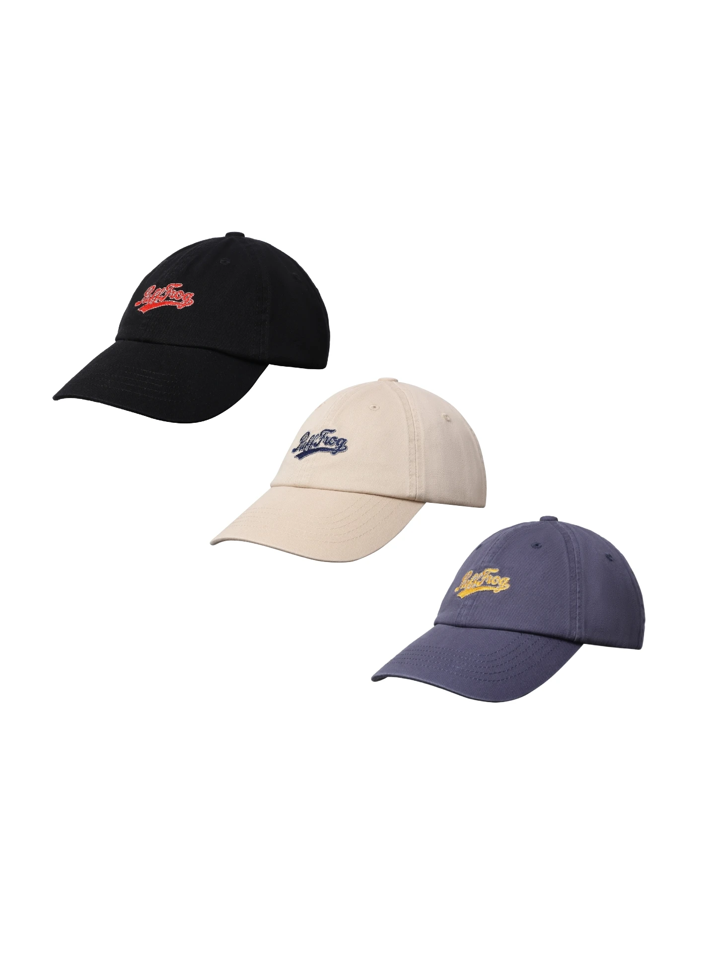 gorra-de-beisbol-basica-pufffrog-con-bordado-de-hilo-plateado-diseno-de-rana-esmerilada-ajustable-de-algodon-para-uso-casual