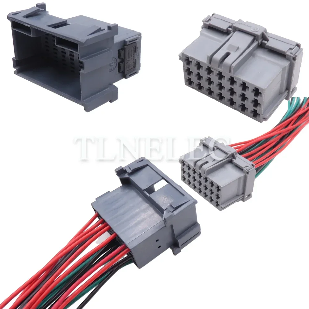 21 Pin Way Auto Male Female Wiring Cable Socket with Wires Auto Unsealed Connectors 8-968975-2 1-967630-2