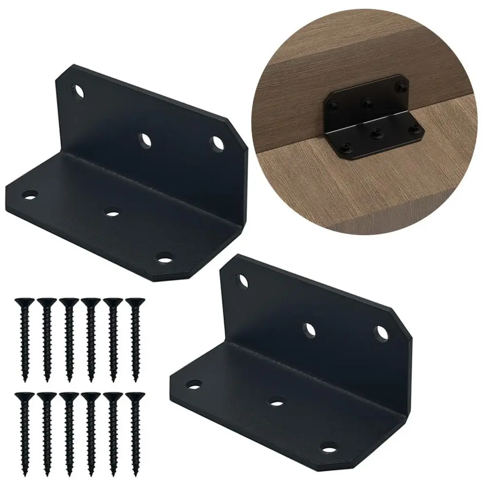 

Accessories Strong Metal Right Angle L Bracket Porous Design Enhanced Stability Heavy Duty Bracket 90 Degree Corner Brace Deck