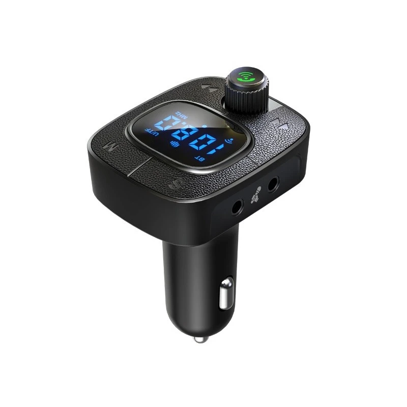 New multi-function car point device can be Karaoke car mobile phone charger USB with digital display car Bluetooth