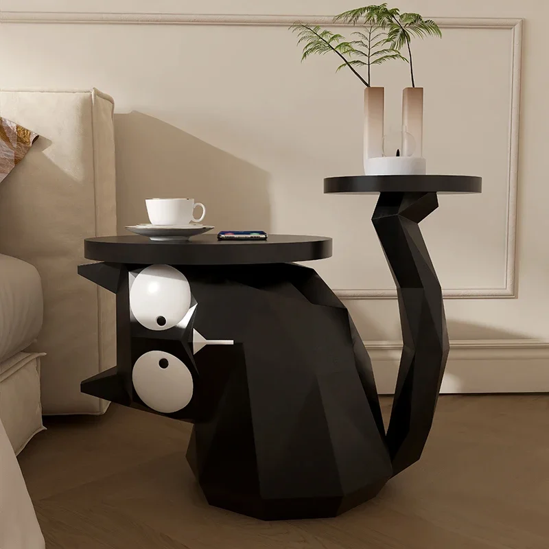 Removable bedside table cat floor tray ornament