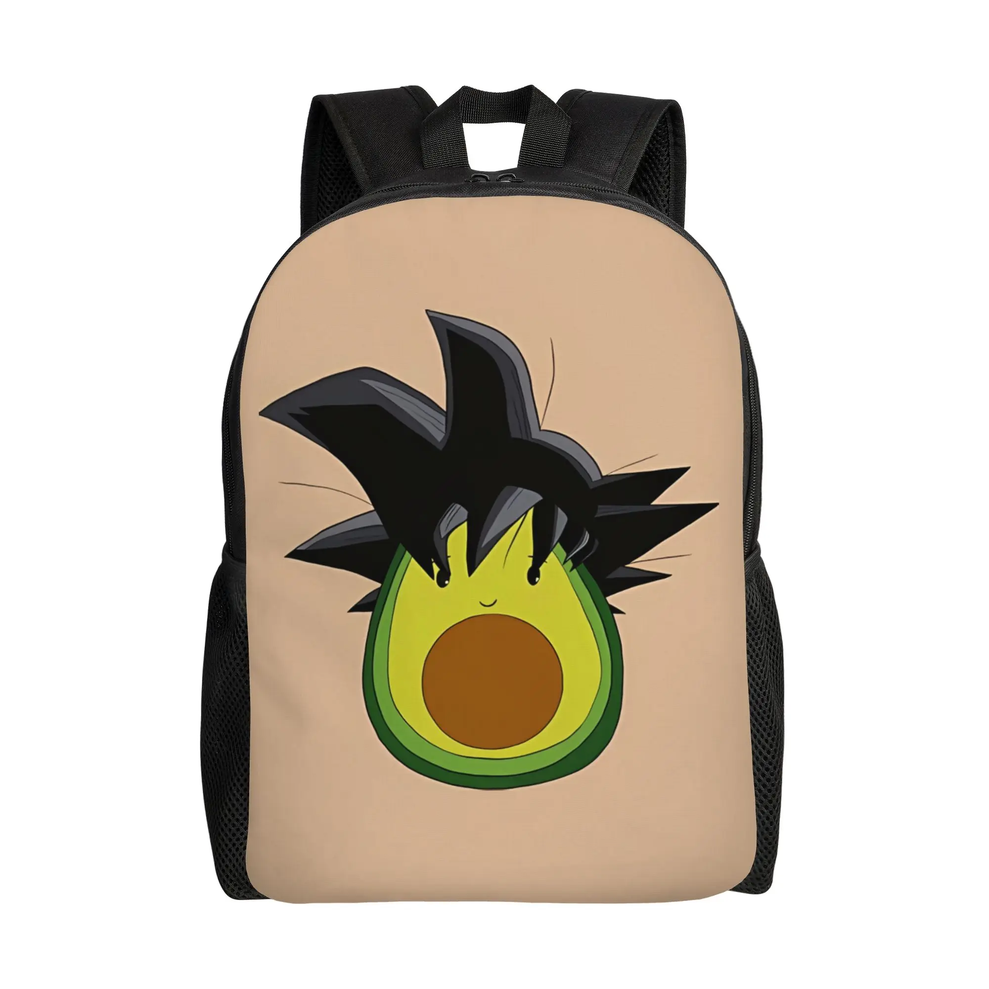 

Back to school season As Avocado Bookbag Son Goku Teenager Kawaii Backpack
