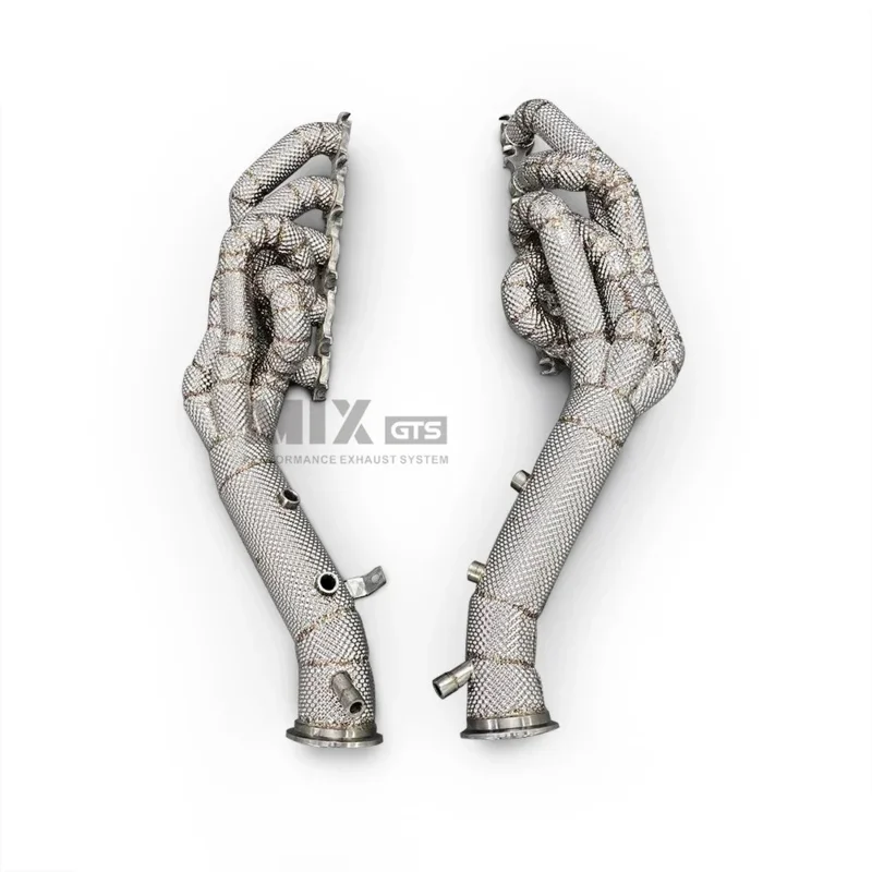 High flow Exhaust manifold exhaust head for Lamborghini Huracan STO/EVO Spyder 5.2 2019-2020 Stainless Steel  exhaust