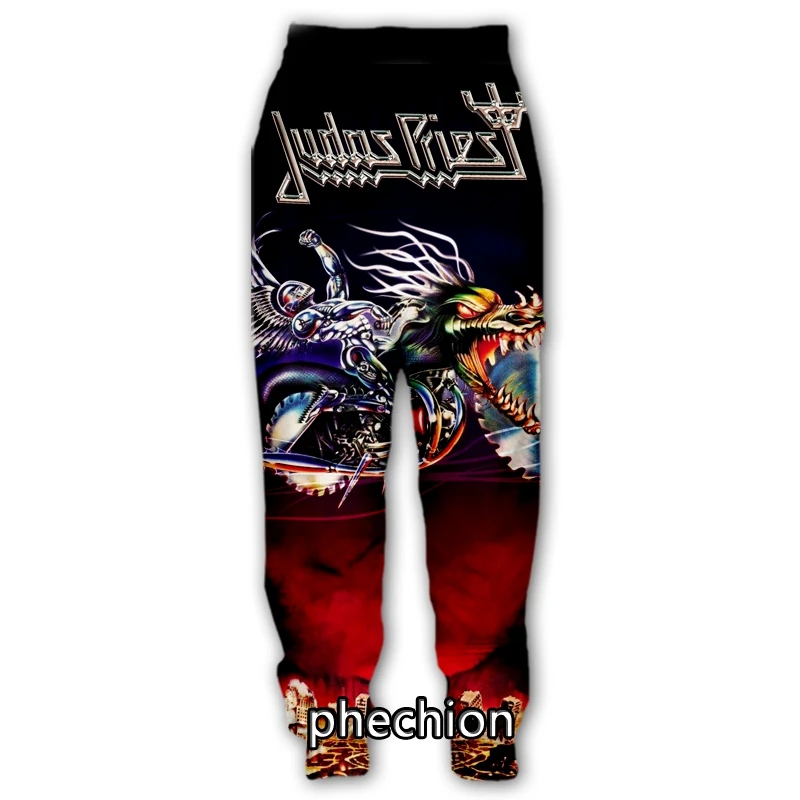 phechion New Men/Women Judas Priest Rock Band 3D Printed Clothing Long Sleeve Fashion Sweatshirt Hoodies Sport Long Pants Z70