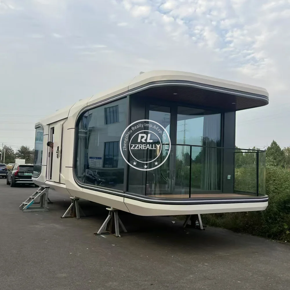 

Mobile Prefab House Price Luxury Good Quality Space Capsule Luxury Tiny House Prefabricated House