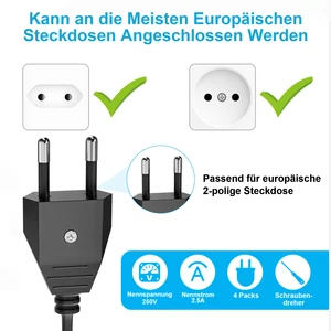 Ich stecke Adapter mit Schraubendreher, männlicher und weiblicher Baugruppe, Steckverbinder, 250 -V -Schuko -Netzkabel, Kabelstromauslass, 8pcs 10 Hauptverkäufe männlicher Stecker machen - №6
