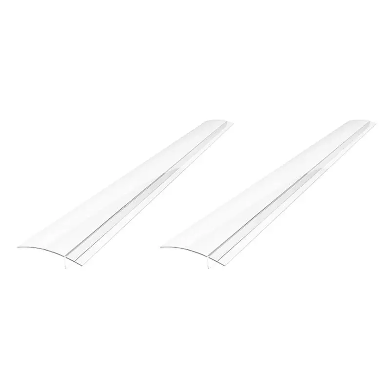 RALCA-2X Silicone Stove Space Covers, Heat Resistant Oven Space Filler Seals Space Between Stovetop And Counter Transparent