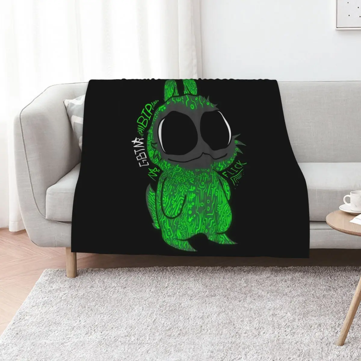 Drawcember 12 of 31 - Electronic Bip Throw Blanket cosplay anime Bed linens Weighted Sofa Blankets For Baby anime Blankets