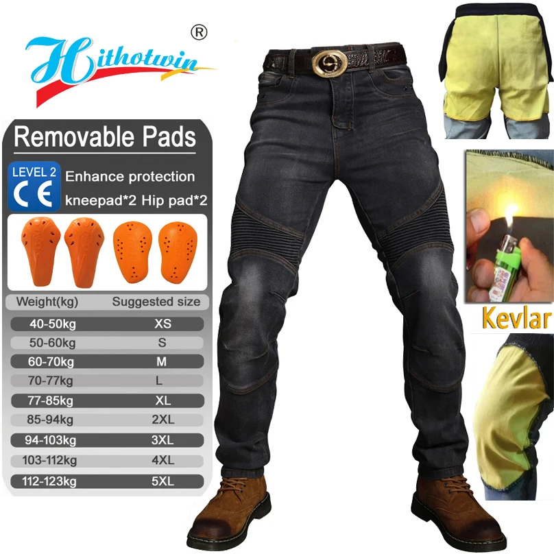 

Кевларовые мотоциклетные джинсы для мужчин и женщин, арамидные усиленные брюки, брюки для верховой езды для мотокросса, защитное снаряжение