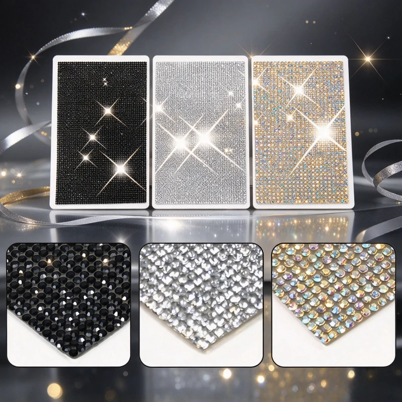 Bling Rhinestone Crystal Sticker Decal Sheet DIY Self-Adhesive Diamond Ribbon DIY Decoration Sticker Car Tablet Phone Decor