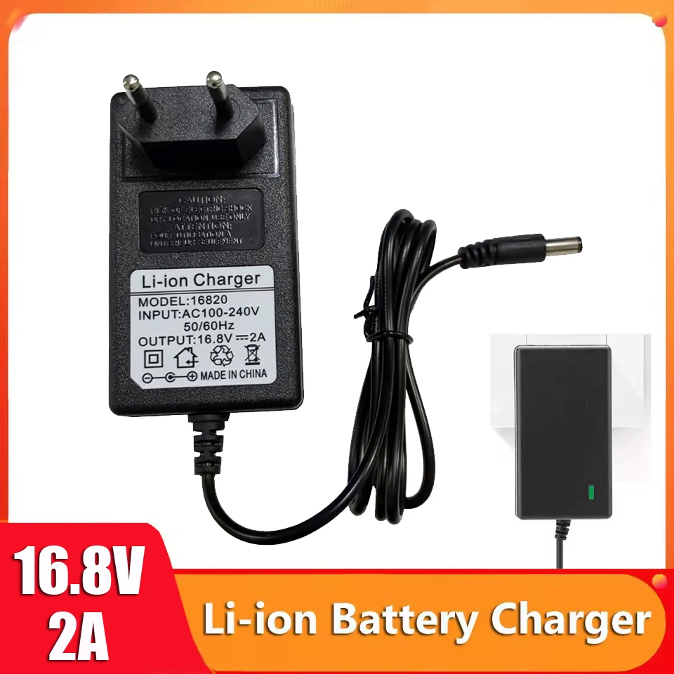 16.8V Li-ion Charger For 12V 4S 16.8V 2A Lithiun Battery Charger Adapter For Electric Drill Power Tool Chargers