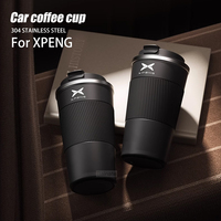 For Xpeng G6 G7 G9 X9 P7 P7i P5 MONA M03 G3, 510ml Stainless Steel Coffee Cup Thermal Mug Non-slip Travel Car Insulated Bottle