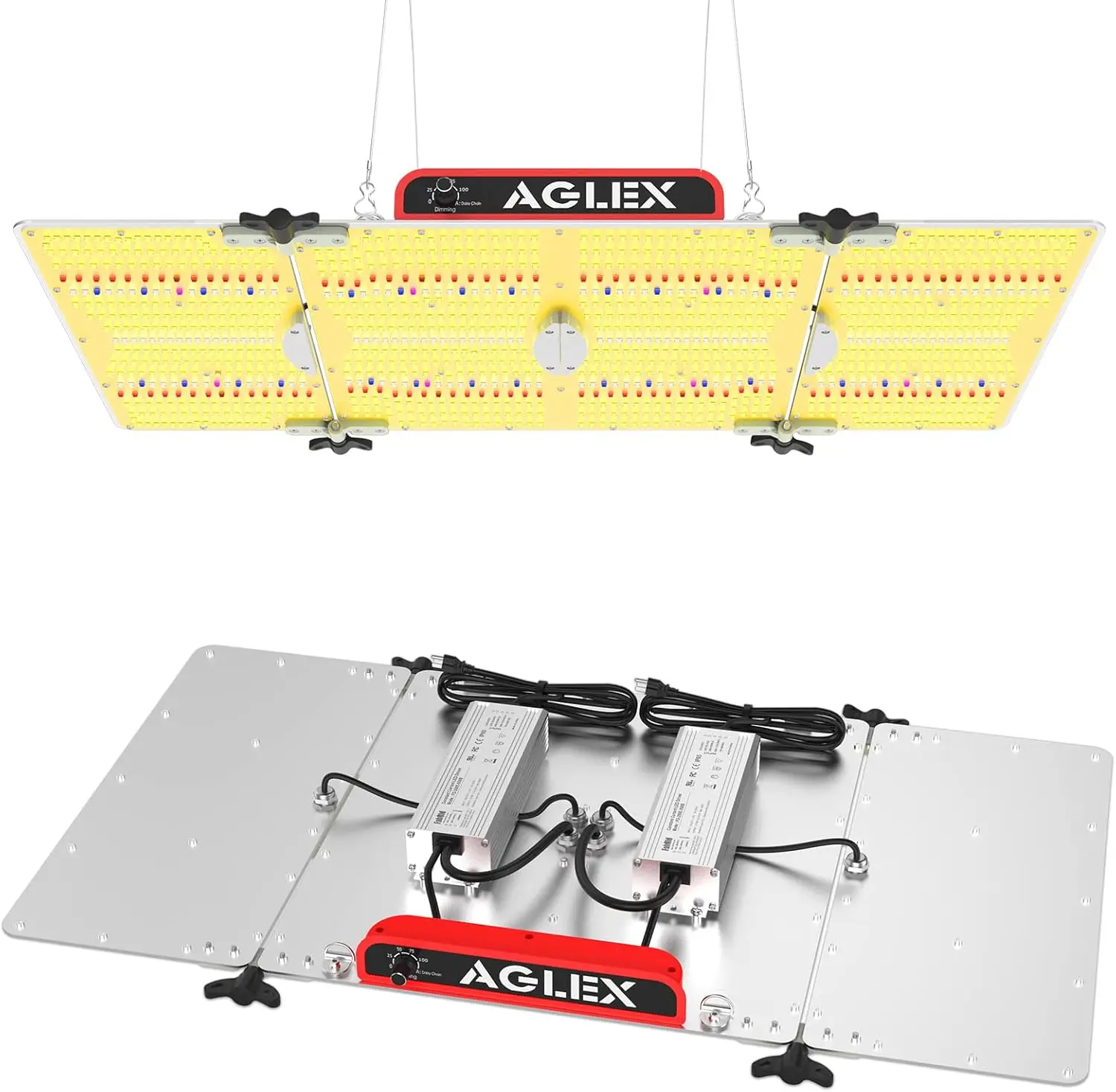 

Upgraded Grow Light with Daisy Chain & Dimmable, Full Spectrum Plant Grow Lights for Hydroponic Indoor Plants Seeding Veg