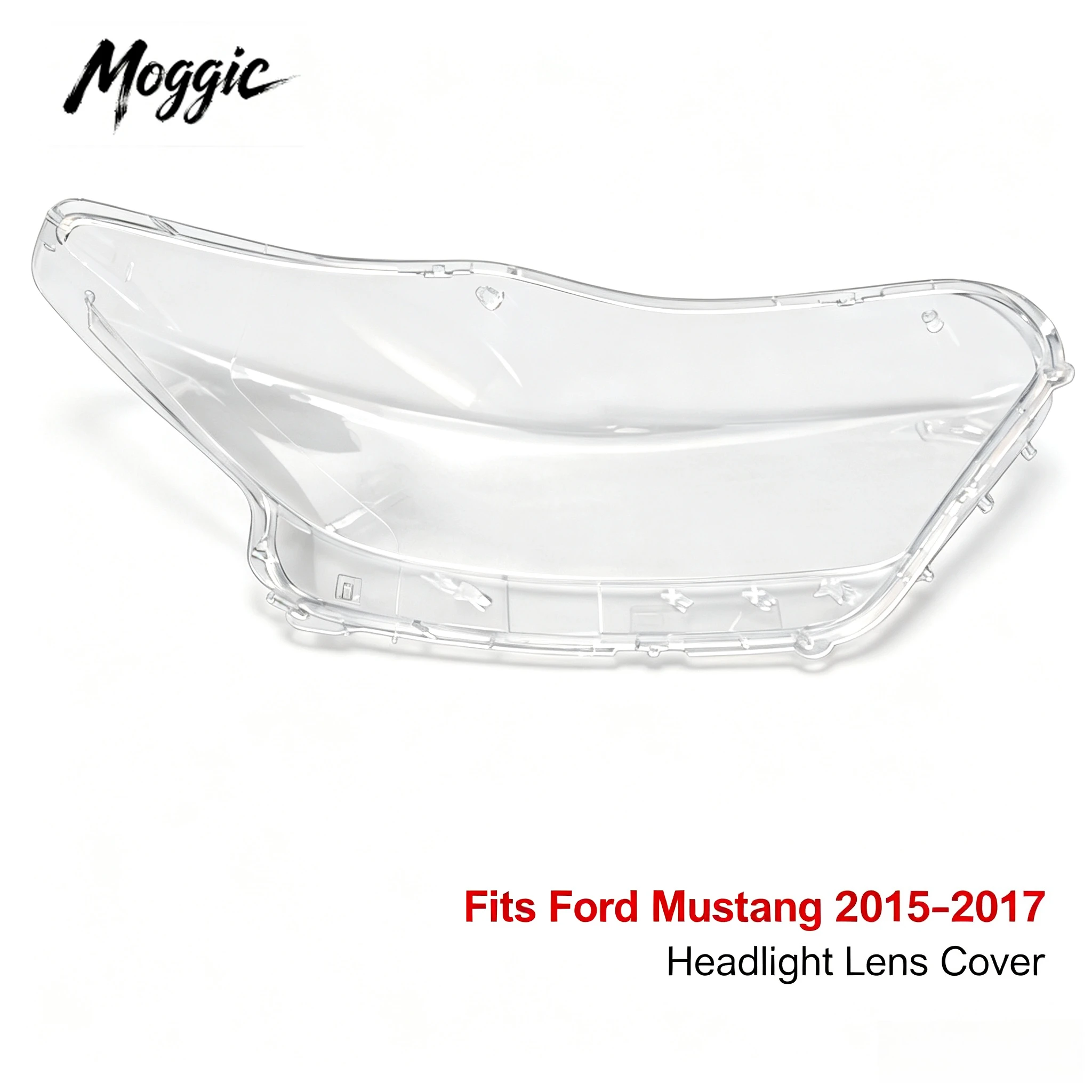 Moggic For 15-17 Ford Mustang Mustang car front large lampshade, durable lampshade mask