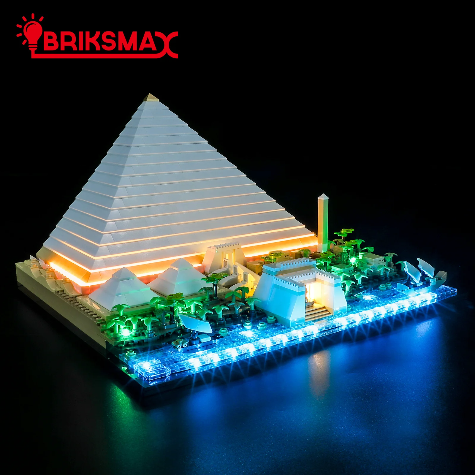 BriksMax LED Light Kit for 21058 Pyramid Building Blocks Set (NOT Include the Model) Toys for Children