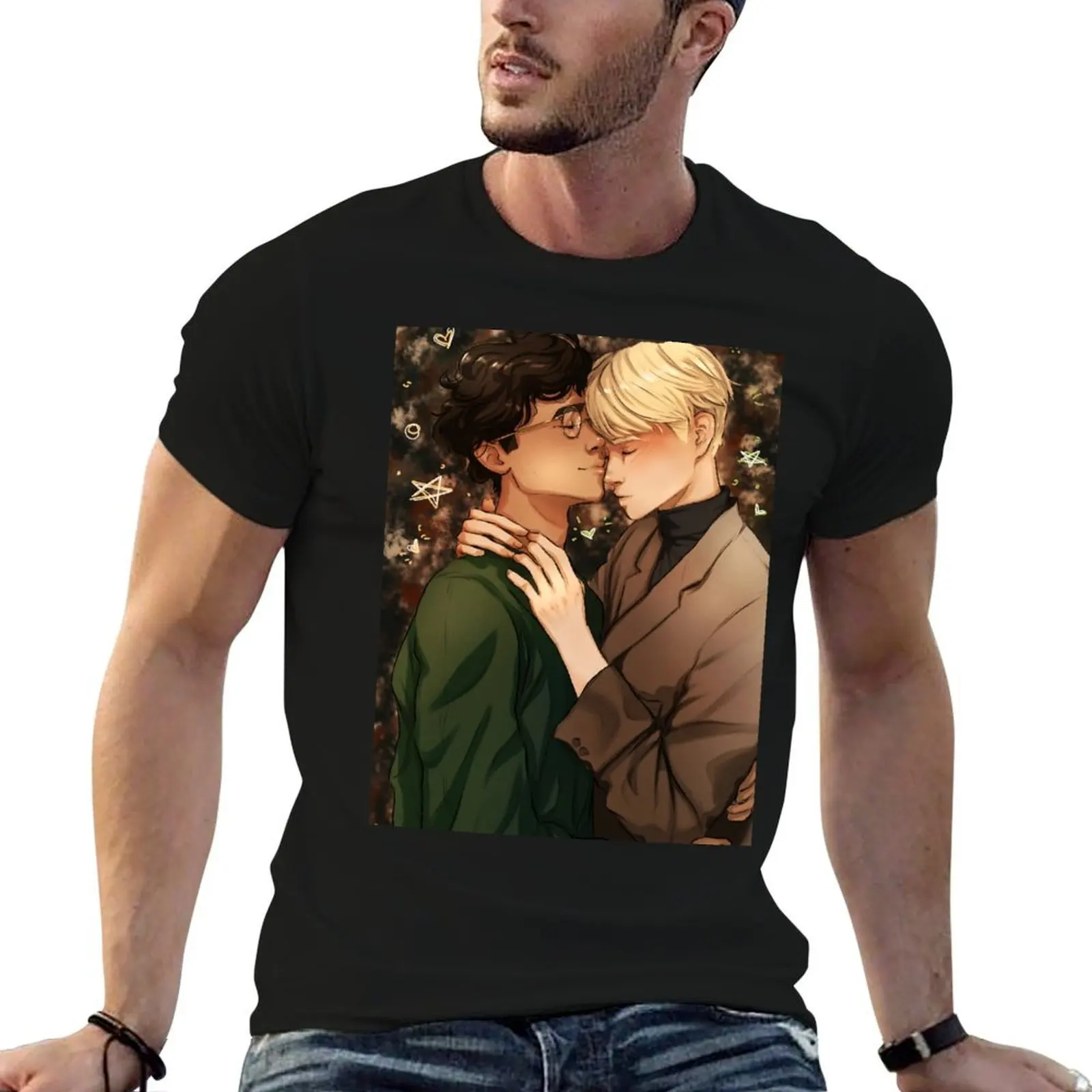 

Drarry AU T-Shirt t shirts for man graphic funny t shirts designer T-Shirt