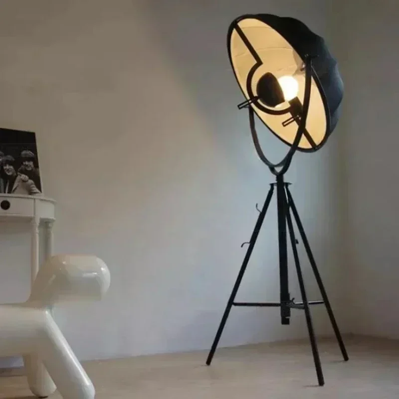 Nordic Creative Fabric Lampshade Floor Lamp Living Room Study Studio Radar Satellite Tripod Led Light Modern Lighting Home Decor