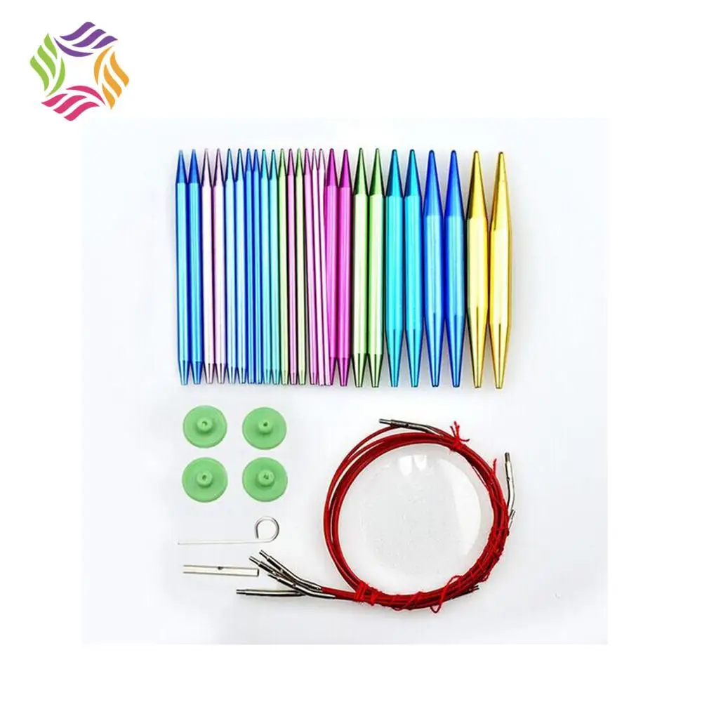 China Manufactory Crochet hook set 13 Size Interchangeable Circular Knitting Needle Kit for Hand Knitting