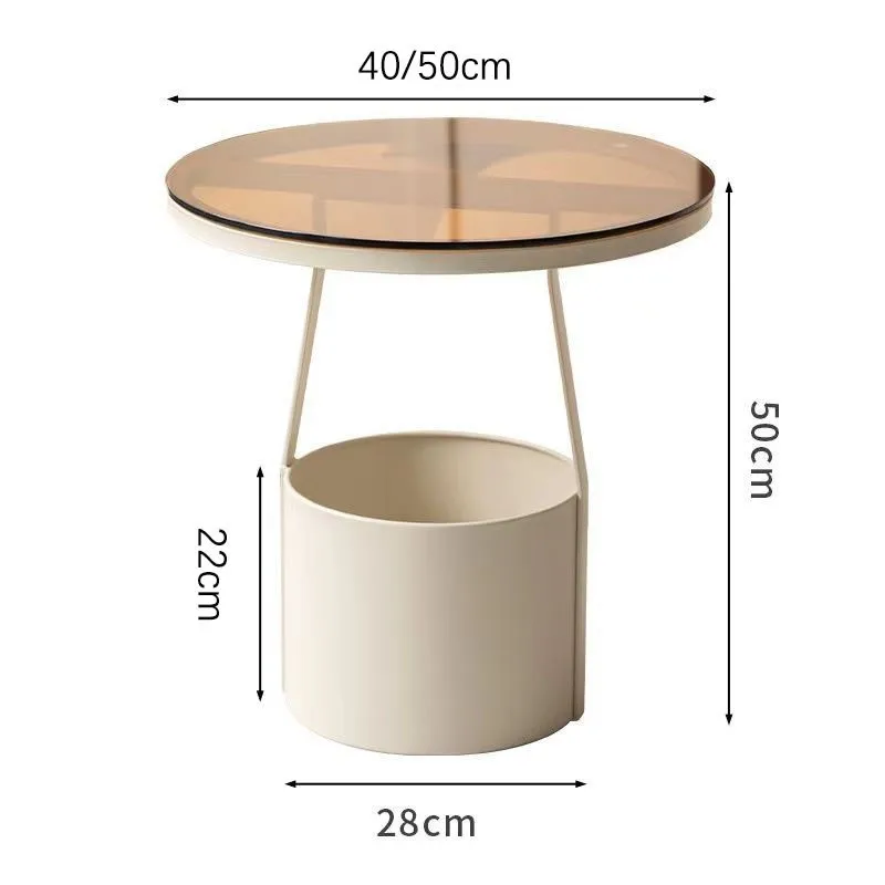 Creative Simple Sofa Side Table Small Apartment Bedroom Bedside Table Bedside Small Coffee Table Balcony Shelf Bedside Table New