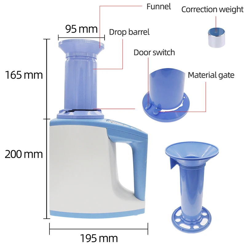 Probador de humedad de grano de LDS-1G, medidor de humedad Digital automático de alta precisión para maíz, arroz, trigo, enchufe europeo