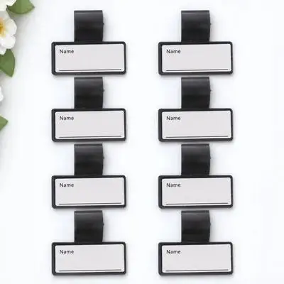 8Pcs Stethoscope Name Tags Bright Color Id Label Clips Personalized Reusable Stethoscope Identification Accessories for Nurses