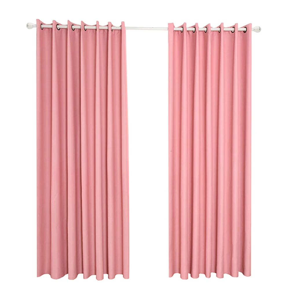 

Blackout Curtains Home Decoration Thermal Insulated Green Window Screen Door Scarf Drapes Valance Decor Polyester Fabric Privacy