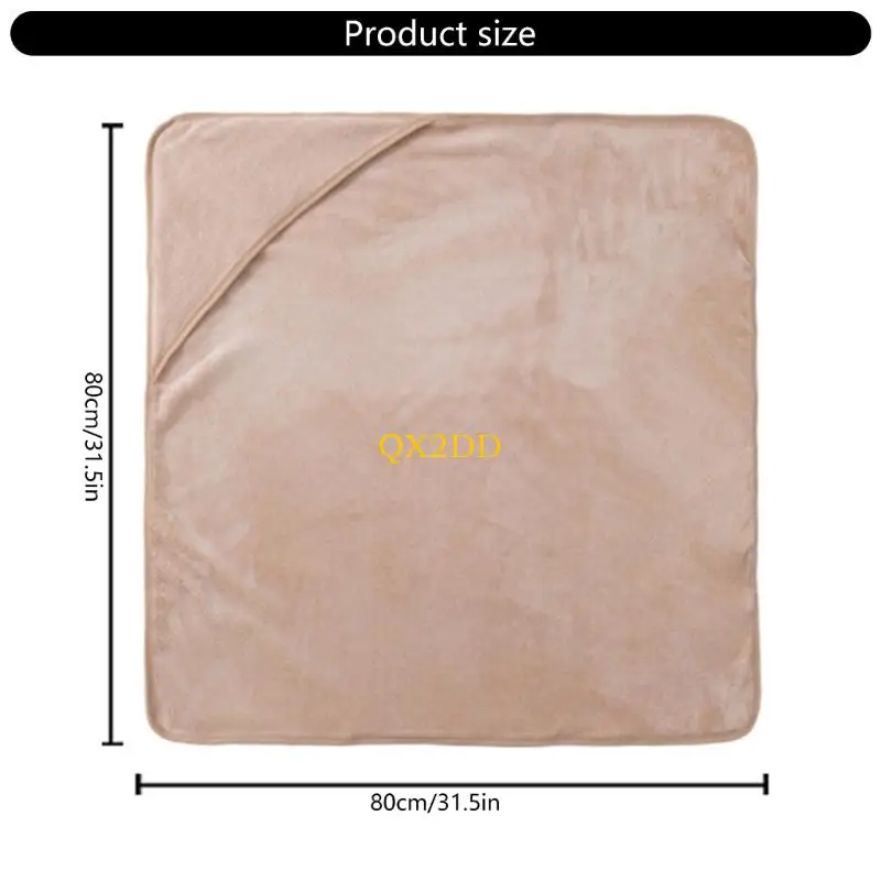 منشفة حمام للأطفال بغطاء للرأس من QX2D للأطفال حديثي الولادة، بطانية حمام قوية الامتصاص