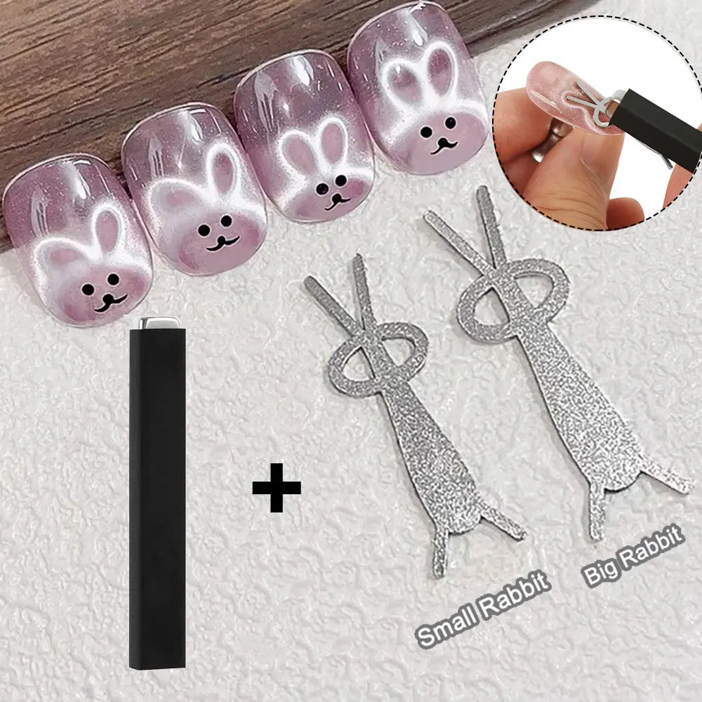 3-in-1 Multifunktionaler magnetischer Katzenaugen-Nagel-Magnetstab, 130 mm, superstarker Gel-Nagellack-Magnetstift, großer Zylinder, magnetisch