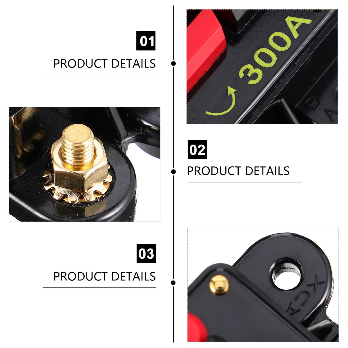 

Self-recovery Circuit Breaker Car Audio Fuse Holder Alloy Automotive Switch-style Power Supply