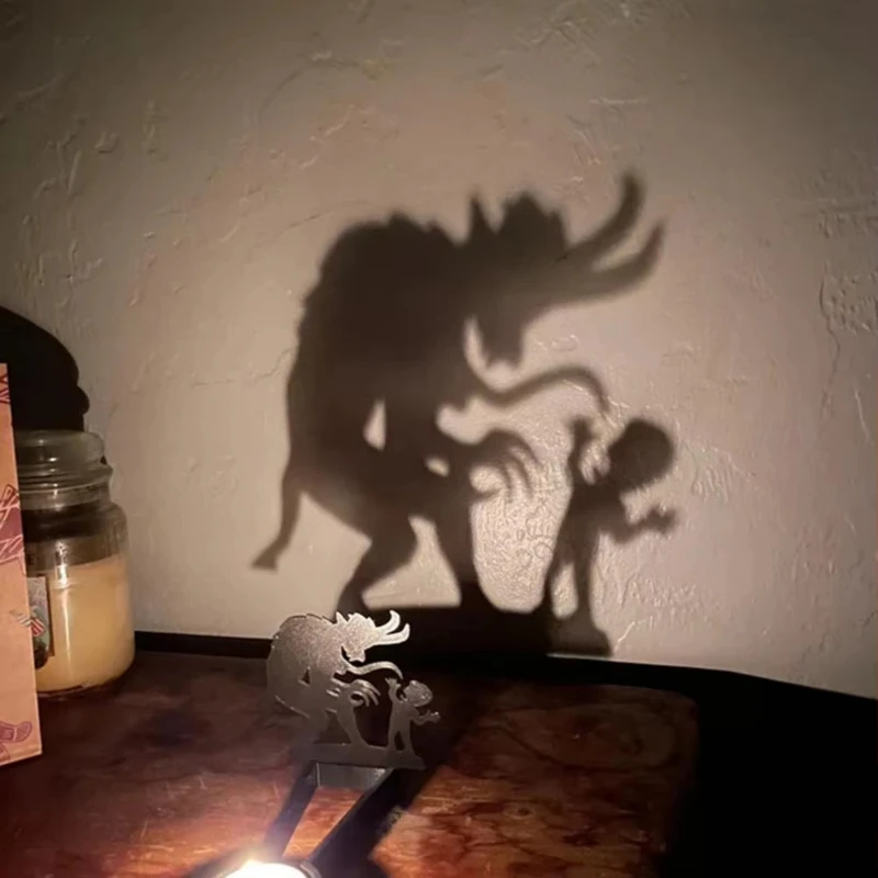 Reflexion für die Kerze, Kerzenhalter, Halloween-Kerzenhalter, Metalldekoration für drinnen und draußen, Heimdekoration, Schattenrolle