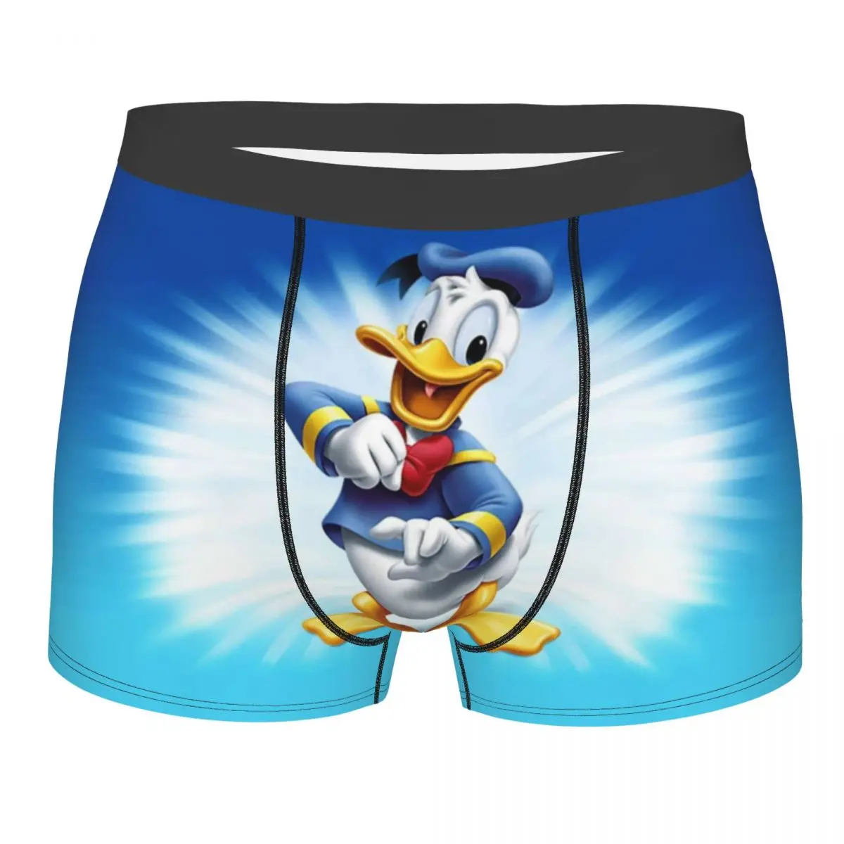 

Мужское нижнее белье на заказ с изображением Дональда Дака, мужские трусы-боксеры, эластичные шорты, трусы, трусы