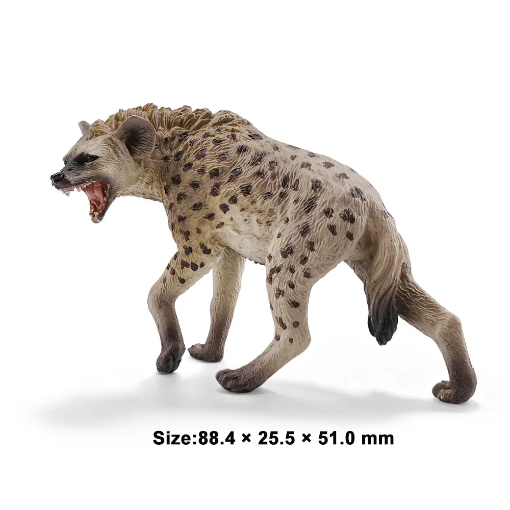 Toymany Simulations-Figur der Spott-Hyäne, Wildtier-Modell, Mini-Figuren, Puppen, Action-Figuren, Spielzeug, Kindergeschenk, Tortendekoration – Detail 5