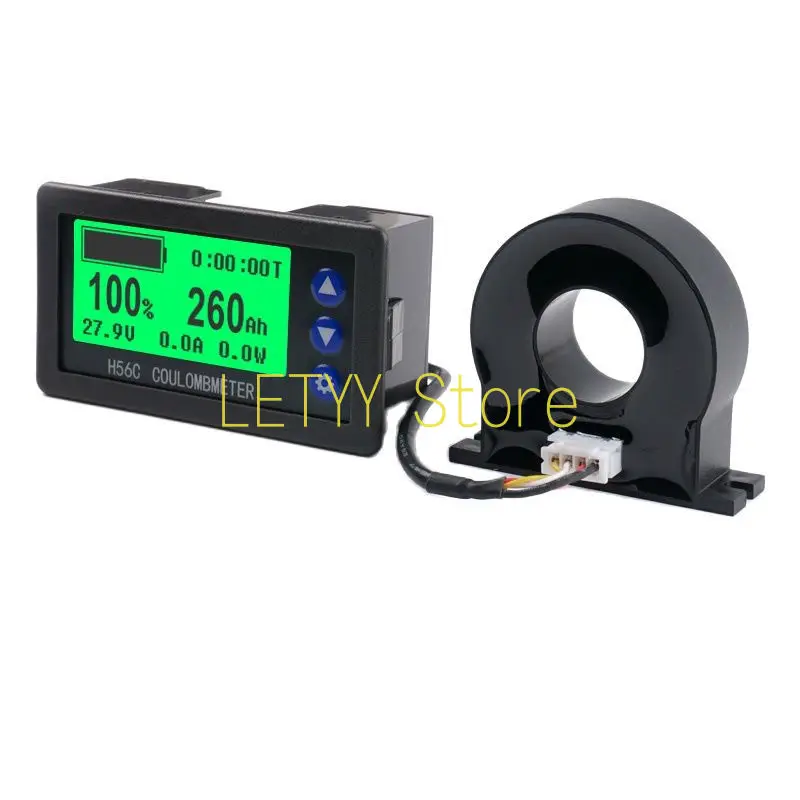 H56CH Hall Coulomb Meter Electric Car Electric Energy Display Lithium Lead Acid Battery Voltammeter