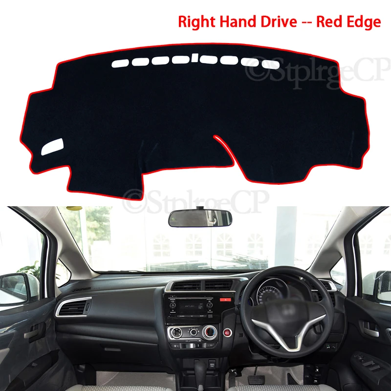 Anti-Slip Mat Dashboard Cover Pad Sunshade Dashmat Protect Carpet Accessories GK5 2016 2017 2018 for Honda Fit Jazz 2014~2019