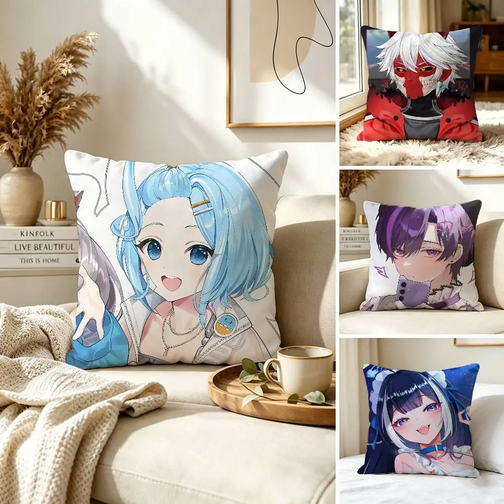 arahashi tabi VTuber StelLive Pillow Case for Sofa Living Room Home office Decor Protective Cover