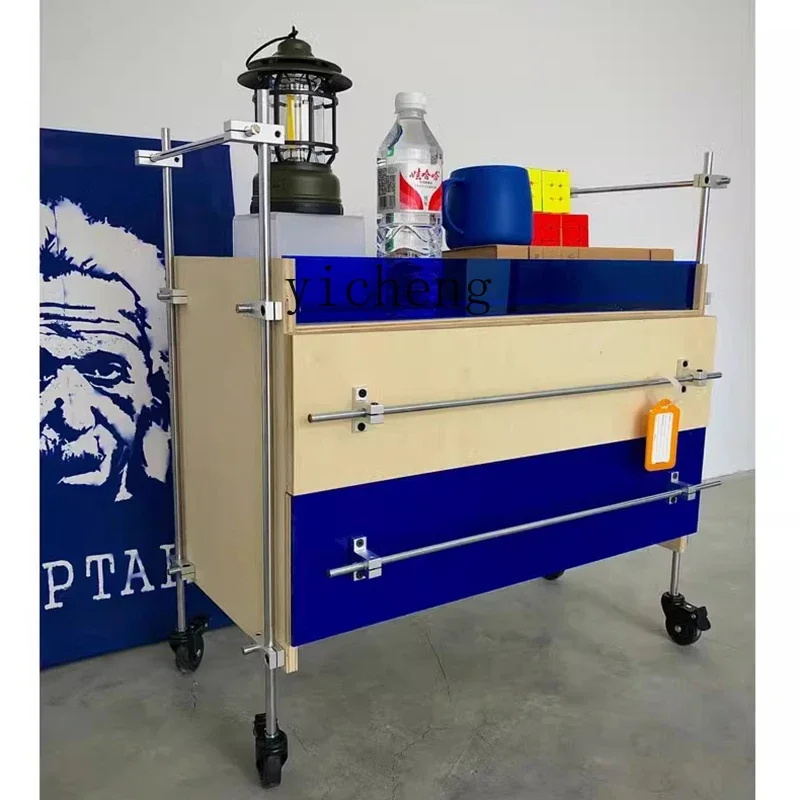 ocean board trolley optical axis storage rack side rack removable storage drawer cabinet