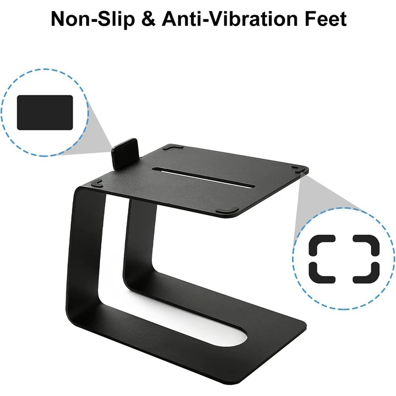 Universal Durable Anti-Slip  Speakers Metal Holder With Vibration Absorption Pads 1 Piece