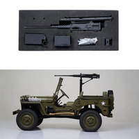 Fms Remote Control Car Accessories Willis 1:6 1941 Mb Climbing Jeep Nostalgic Heavy Machine Gun Decoration Components Parts